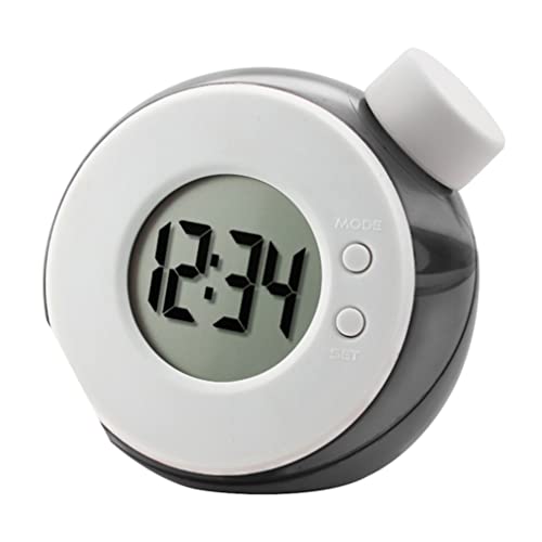 HOMSFOU Tischdekoration Tischuhren Wecker Kinder Schwarz Umwelt Element Power Uhr Led Digitaluhr Dekoration Keine Batterie Kinder Wecker Geführte Uhr LED-Digitaluhr von HOMSFOU