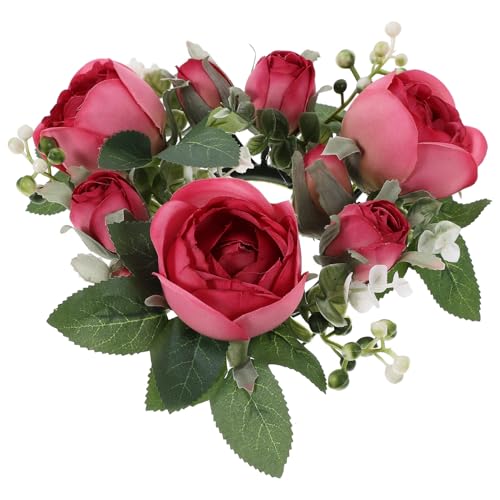 HOMSFOU Tischkranz Aus Rosen Rosen-tischkranz Weihnachten Kerzenring Rosenkerzenkranz Kerzenringe Für Die Dekoration Kerzen-teelichtring Mini Wandkranz Kleine Pflanze Seidenblume Haustür HOMSFOU Tischkranz Aus Rosen Rosen-tischkranz Weihnachten Kerzenring Rosenkerzenkranz Kerzenringe Für Die Dekoration Kerzen-teelichtring Mini Wandkranz Kleine Pflanze Seidenblume Haustür von HOMSFOU