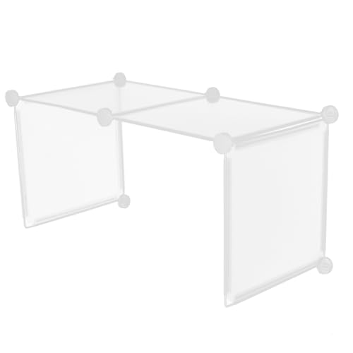 HOMSFOU Tischteiler Bildschirm Abnehmbare Tischplatte Hustenschutz Für Theke Privatsphäre Im Klassenzimmer Partition Schreibtisch Panel Weiß Spuckschutz Plastik Transparent von HOMSFOU