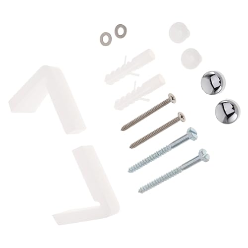 HOMSFOU Toilettenmontagewerkzeug Toilettenboden Schraubenabdeckung Toiletteninstallationsteile Toilettensitz Hardware Ersatzsatz Toilettendeckel Sitzscharnierschrauben Toilettensitz HOMSFOU Toilettenmontagewerkzeug Toilettenboden Schraubenabdeckung Toiletteninstallationsteile Toilettensitz Hardware Ersatzsatz Toilettendeckel Sitzscharnierschrauben Toilettensitz von HOMSFOU