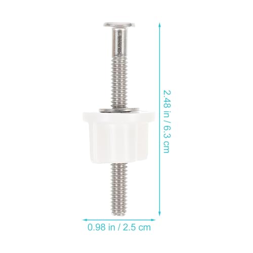 HOMSFOU Toilettensitz Schrauben aus Nylon und korrosionsbeständig Verschleißfest Wc Sitz Befestigung Einfach Montierbar Robustes Ersatzset für Gängige Toilettenmodelle HOMSFOU Toilettensitz Schrauben aus Nylon und korrosionsbeständig Verschleißfest Wc Sitz Befestigung Einfach Montierbar Robustes Ersatzset für Gängige Toilettenmodelle von HOMSFOU