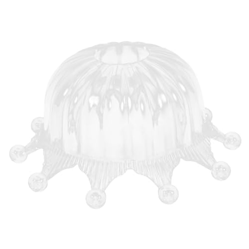 HOMSFOU Transparente Kronenform Lampenschirm für Nachttischlampen Elegante Fassung Kunststoff Lichtabdeckung für Schlafzimmer und Wohnzimmer Stilvolle Dekoration HOMSFOU Transparente Kronenform Lampenschirm für Nachttischlampen Elegante Fassung Kunststoff Lichtabdeckung für Schlafzimmer und Wohnzimmer Stilvolle Dekoration von HOMSFOU