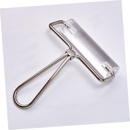 HOMSFOU Transparenter Acryl Clay Roller Nudelholz mit Metallgriff Langlebiges Modellierwerkzeug für Stempeln Prägen und DIY Bastelprojekte Geeignet von HOMSFOU