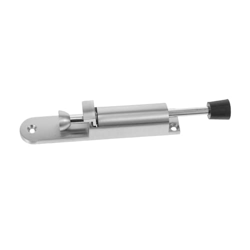 HOMSFOU Türschloss Mit Federriegel Robuster Türstopper Teleskop Hochleistungsstopper Verstellbarer Federtürstopper Teleskop Stufentürstopper Robuster Türhalter Zinklegierung Silber von HOMSFOU