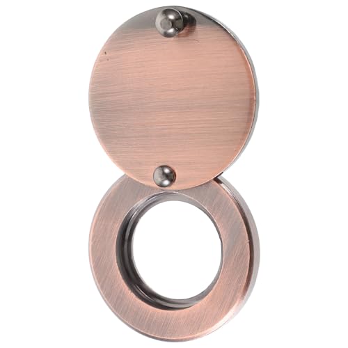 HOMSFOU Türspionabdeckung Metall Rotbronze Türschutz Privatsphäre Sichtschutz Wiederverwendbar für Wohnungseingang Haustür Sicherheitsabdeckung gegen Spionage von HOMSFOU