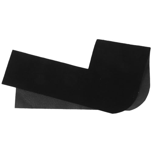 HOMSFOU U-förmige Toilettenbodenmatte für geformt grau Teppiche Badezimmer-Toilettenvorleger Konturierter Toilettenteppich Toilettengrundplatte Urinal-Bodenmatte Polyester Schwarz von HOMSFOU