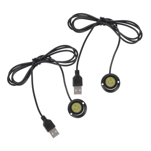 HOMSFOU 2stücke Usb Mini Spotlights Für Innenräume Led Schmuckbeleuchtung Verstellbare Kleine Strahler Für Vitrinen Kabellose Schrankbeleuchtung Hohe Helligkeit Einfache Installation Warmweiß von HOMSFOU