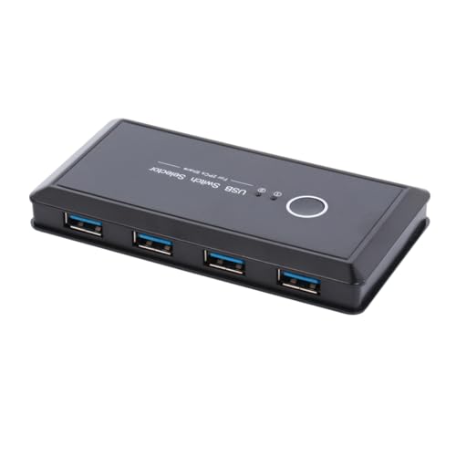 HOMSFOU USB Umschalter Für Pcs Automatischer USB-hub Zur Gemeinsamen Nutzung Von Geräten Wie Drucker Und Scanner Schwarz Für Kleine Büros Und Heimnutzung von HOMSFOU