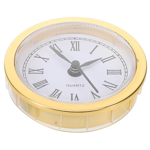 HOMSFOU Runder Vintage Uhrwerk Einbau Quarz-Uhr Für DIY Projekte Einfache Installation Leise Robuste Materialien Für Kunsthandwerk Und Heimdekoration Ohne Batterie von HOMSFOU