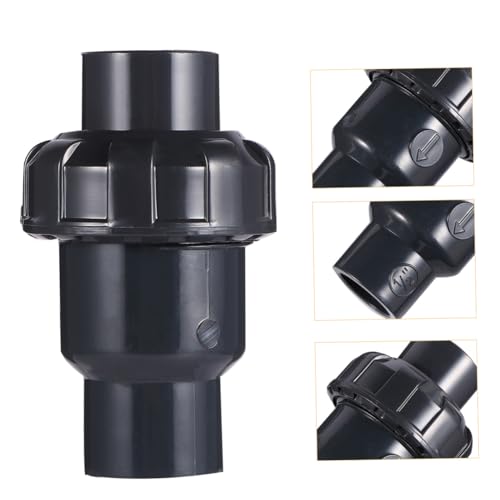 HOMSFOU Upvc Rückschlagventil Kunststoff Rückflussventil für Wasserdurchfluss Langlebig Schadstofffrei Geeignet für Rohrleitungen und Gartenanschlüsse von HOMSFOU