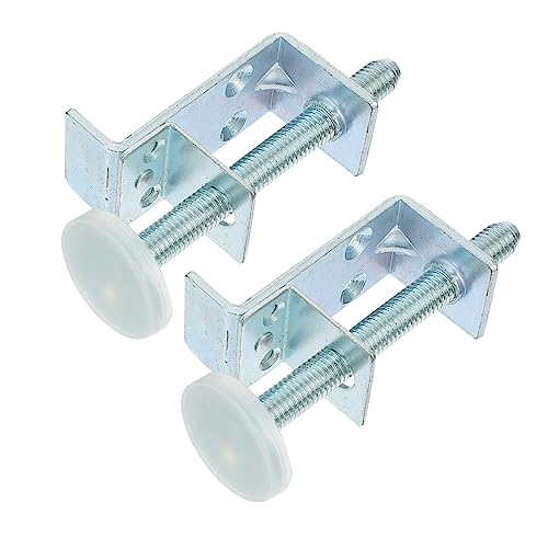 HOMSFOU Verstellbare Füße für Kleiderschrank, robuste Möbel-Nivellierhalterungen, kaltgewalzte Stützbeine für unebene Böden zur Stabilisierung von Schränken und Regalen, 2 Stück von HOMSFOU