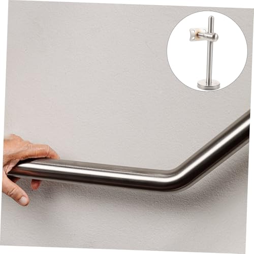 HOMSFOU Verstellbarer Edelstahl Handlaufhalter Wandmontage Handlaufträger für Treppen Geländer Innenbereich Stabile Metallhalterung Einfache Installation Kompatibel mit Holz HOMSFOU Verstellbarer Edelstahl Handlaufhalter Wandmontage Handlaufträger für Treppen Geländer Innenbereich Stabile Metallhalterung Einfache Installation Kompatibel mit Holz von HOMSFOU