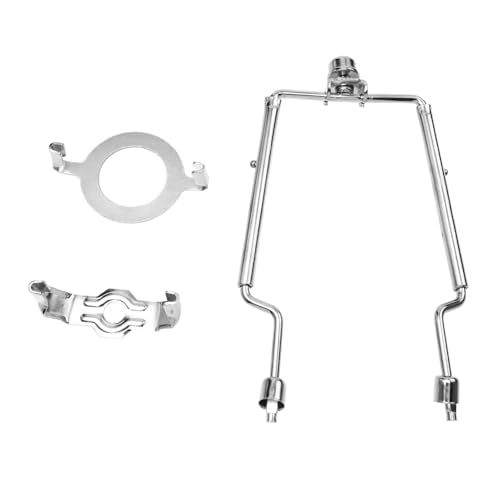 HOMSFOU Verstellbarer Lampenschirm Halter aus Rostfreiem Silberner Lampenschirm Hornhalter für Tisch Steh und Schreibtischlampen DIY Lampenhalterung Zubehör von HOMSFOU