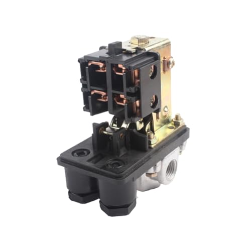 HOMSFOU Vertikaler Luftkompressor Druckschalter Automatischer Druckregler Pumpe Zubehör Kompatibel für Diverse Kompressoren Langlebig und Einfach Installierbar von HOMSFOU