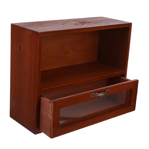 HOMSFOU Vintage Aufbewahrungsbox Thekenschrank Arbeitsschrank für die Küchentheke Schränke und Arbeitsplatten Wandregal für Sammlerstücke stapelbare Kommode Acryl Brown HOMSFOU Vintage Aufbewahrungsbox Thekenschrank Arbeitsschrank für die Küchentheke Schränke und Arbeitsplatten Wandregal für Sammlerstücke stapelbare Kommode Acryl Brown von HOMSFOU