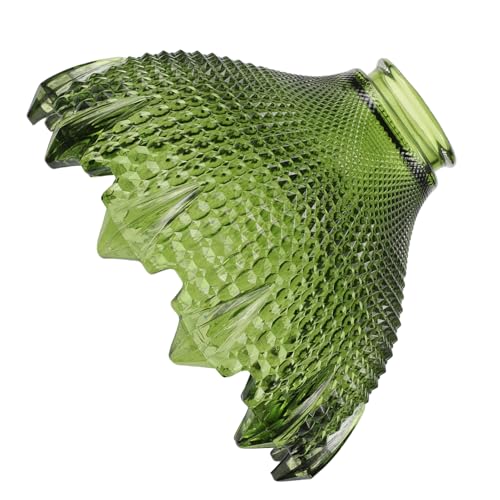 HOMSFOU Vintage Grüner Glas- -lichtschirm Für E27-leuchten Und Esszimmer-, Dekorativer Glas-lampenschirm, Hängende Lichtabdeckung von HOMSFOU