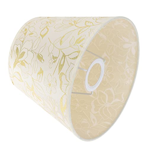 HOMSFOU Stoff Lampenschirm Trommelform für Tischlampe Pendelleuchte Stehleuchte Dekorativer Lampenschirm Geeignet für Schlafzimmer Wohnzimmer Küche Langlebig und Charmant von HOMSFOU