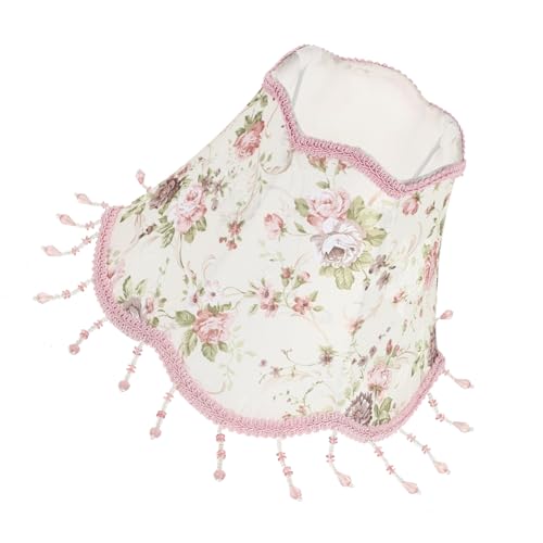 HOMSFOU Vintage Lampenschirm Fassung Haushalts lampenschirm für Tisch Schreibtischlampen Rosa Stabiler Eisenrahmen Vielseitig für Wohnzimmer Schlafzimmer und Büro Geeignet von HOMSFOU