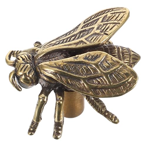 HOMSFOU Vintage Messing Türgriff mit Bienenmotiv Robuster Retro Stil Metall Möbelknauf Komfortabler Griff Langlebiger Messingbeschlag für Schrank Kommode Küchenschrank Dekorativer Retro HOMSFOU Vintage Messing Türgriff mit Bienenmotiv Robuster Retro Stil Metall Möbelknauf Komfortabler Griff Langlebiger Messingbeschlag für Schrank Kommode Küchenschrank Dekorativer Retro von HOMSFOU