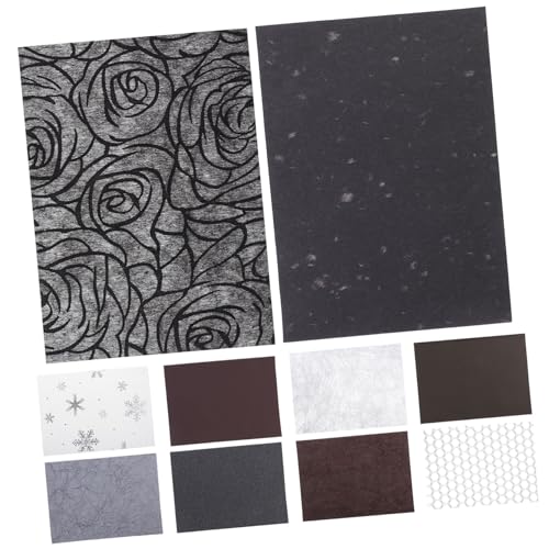 HOMSFOU Vintage Scrapbooking Papier Teiliges Dekoratives Bastelpapier mit Strukturierter Oberfläche Vielseitig für DIY Tagebuch Fotoalbum Notizbuch Kartengestaltung und Kreative von HOMSFOU