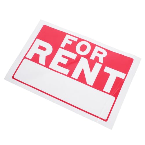 HOMSFOU Vinyl-Aufkleber für den Außenbereich, Türaufkleber, einfach abziehen und aufkleben, Mietinformationsanzeige, kompatibel mit Wänden, Fenstern und glatten Oberflächen von HOMSFOU