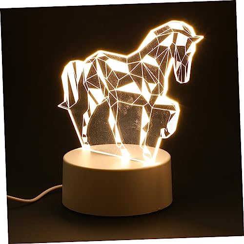 HOMSFOU Nachttischlampe Tierform USB Nachtlicht für Kinderzimmer Warmes Licht für Schlafzimmer Dekoration mit Tiermustern für Jungen und Mädchen von HOMSFOU