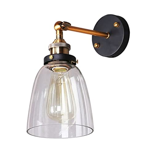 HOMSFOU Wandlampe Wiederaufladbare Glühbirne Batteriebetriebene Wandleuchten Modernes Wandlicht Kabellose Wandleuchten Lichthaus Im Freien Kabellose Lampe Laterne Schmiedeeisen Black von HOMSFOU