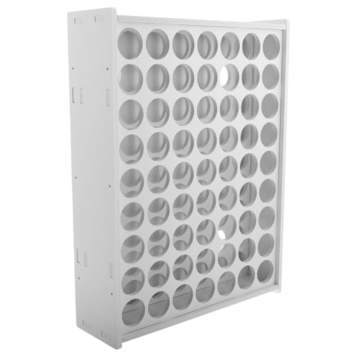 HOMSFOU Wandmontierter Organizer für Farben Vertikales Aufbewahrungsregal für Bastelfarben und Ölfarben Fächer für Malbedarf Stilvolles und Robustes Design Einfache Installation von HOMSFOU