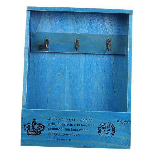 HOMSFOU Wandmontierter Schlüsselaufbewahrungskasten aus Holz Kreative Hängende Schlüsselbox im Vintage Stil für Zuhause Eleganter Schlüsselhalter mit Feiner Verarbeitung Design für HOMSFOU Wandmontierter Schlüsselaufbewahrungskasten aus Holz Kreative Hängende Schlüsselbox im Vintage Stil für Zuhause Eleganter Schlüsselhalter mit Feiner Verarbeitung Design für von HOMSFOU