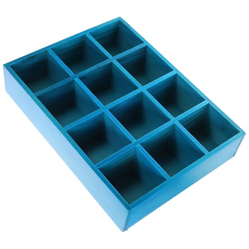 HOMSFOU Wandregal mit Fächern Mediterranes Design für Wohnzimmer Schlafzimmer und Büro zur Präsentation von Sammlerstücken und Kleinen Figuren Platzsparend und Dekorativ von HOMSFOU