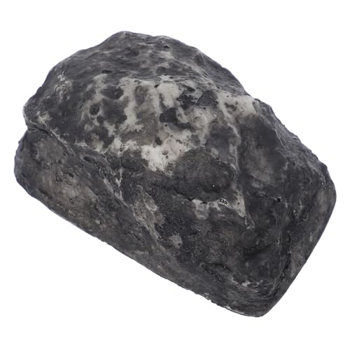 HOMSFOU Wasserdichtes Fake Rock Schlüsselversteck Outdoor Deko Stein Key Holder Wetterfester Safe für Garten und Außenbereich mit Geheimfach und Kreativem Design von HOMSFOU