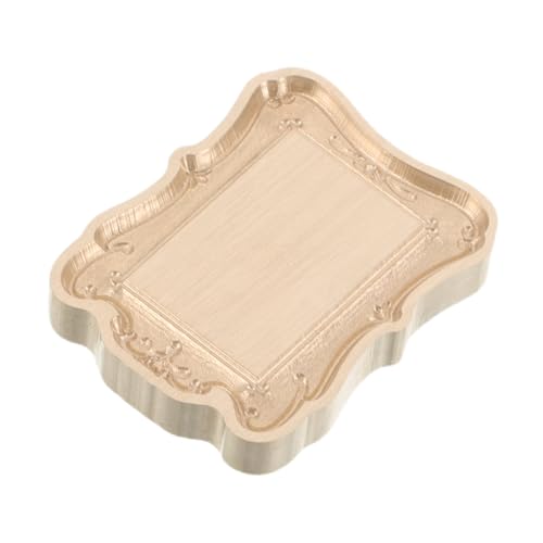 HOMSFOU Wax Seal Stamp Head Kupfer Prägemotiv Europäischer Rahmen Retro Design Für Briefumschläge Hochzeitseinladungen Scrapbooking Kreative Dekoration von HOMSFOU