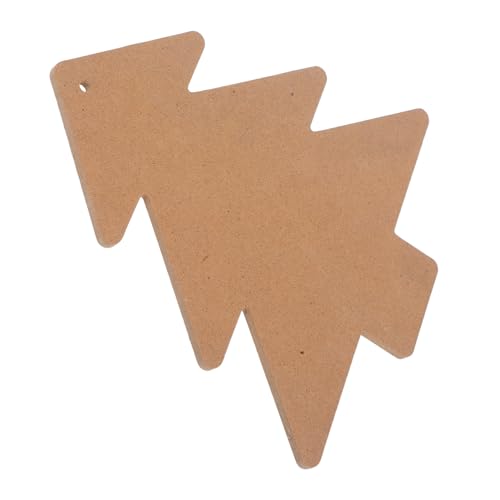 HOMSFOU Weihnachtsbaum-holzunterlage zum Selbstgestalten Naturbelassene Mosaik-basis DIY Tablett für Kreative Bastelprojekte Stilvolle Tischdekoration Nachhaltiges Holz für Heimdekor Khaki von HOMSFOU
