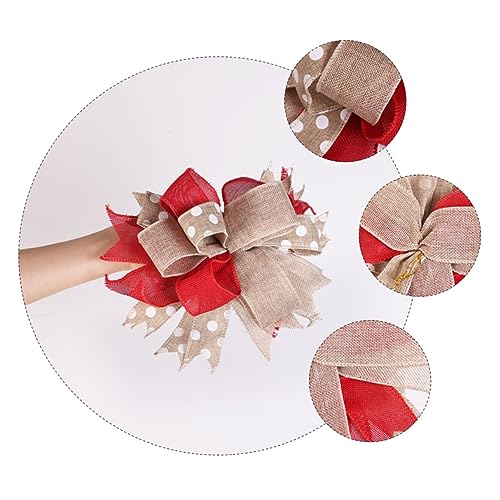 HOMSFOU Weihnachtsschleife Rot Dekorativer Schleifenanhänger Langlebig Für Weihnachtsbaum Geschenkboxen Und Kränze Festliche Weihnachtsbaum Deko Zuhause Weihnachten von HOMSFOU