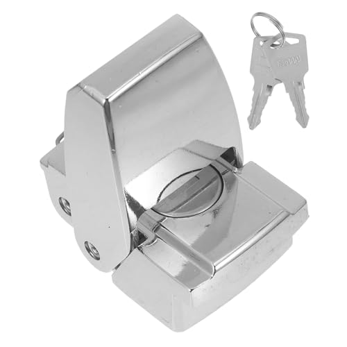 HOMSFOU Zinklegierung Sicherheitsüberfalle Schloss mit Schlüssel Abschließbarer Möbelschloss für Schrank Tür Nahtlose Integration Einfache Bedienung Vielseitig Einsetzbar Robuste von HOMSFOU