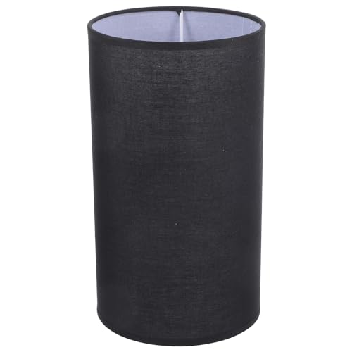 HOMSFOU Zylinder-Lampenschirm Trommel-Lampenschirm Aus Stoff Spinnen-Konstruktions-Lampenschirm Ersatz-Leinen-Lichtabdeckung Für Tisch-Stehlampe Schwarz 5 50 X 5 5 Cm. 50X9. 82 Zoll von HOMSFOU