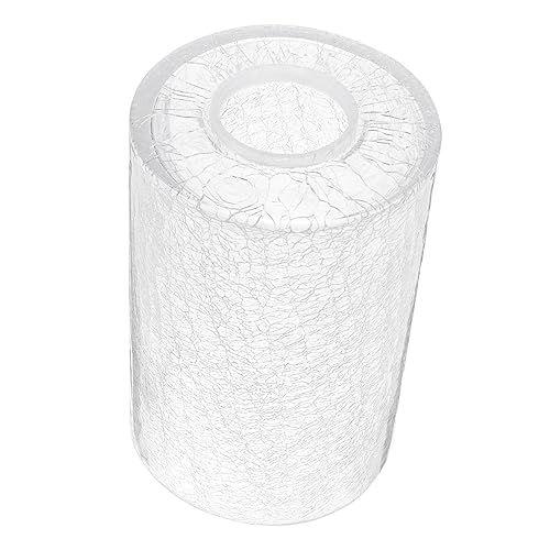 HOMSFOU Zylindrischer Glas-Lampenschirm, austauschbar, zartes Design für Heimdekoration, einfach zu installieren, für Schlafzimmer und Ladenbeleuchtung von HOMSFOU