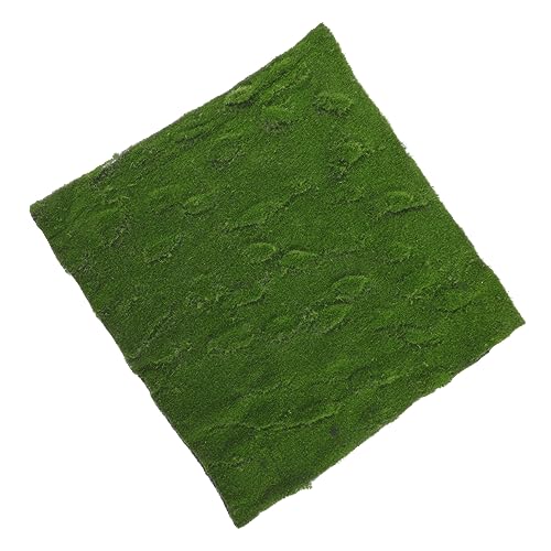 HOMSFOU künstliches Moos grüne Grasmatte künstliche Moosmatte Konserviert Tischläufer aus Moos Moosteppich Mikrolandschaft Moss Moosmikrolandschaftsdekor simulierte Moosmatte Plastik von HOMSFOU