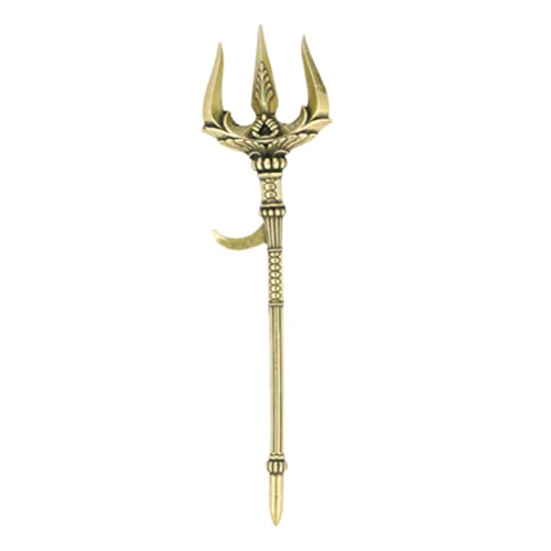 Trident- Statue Retro Ornament Messing Cosplay Kostüm Zubehör Dekoration Dreizackdekoration Trident- Statue Retro Ornament Messing Cosplay Kostüm Zubehör Dekoration Dreizackdekoration von HOMSFOU