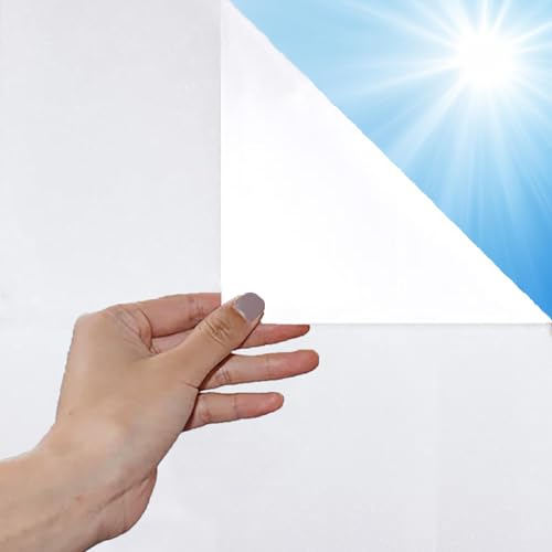 HOMTOL Fensterfolie selbsthaftend Blickdicht 40x400cm Weiß Milchglasfolie Statische Sichtschutzfolie Glasfolie Statische Haftung blickdichte Sonnenschutzfolie mit Anti-UV für Bad Zuhause Büro HOMTOL Fensterfolie selbsthaftend Blickdicht 40x400cm Weiß Milchglasfolie Statische Sichtschutzfolie Glasfolie Statische Haftung blickdichte Sonnenschutzfolie mit Anti-UV für Bad Zuhause Büro von HOMTOL