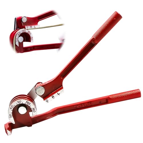 HOMURY 1 Stück Manual Rohrbieger: 3-in-1 Rohrbieger, 180 Grad Rohrbiegegerät, Rohrbieger von Kupferrohren und Bremsleitungen, Rohrbieger für Rohre aus Kupfer, Aluminium und Weichem Metall von HOMURY