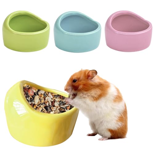 HOMURY 4 Stück Keramik Futterschalen für Kleintiere - Napf für Haustiere, Anti-Biss Schälchen für Hamster und Meerschweinchen HOMURY 4 Stück Keramik Futterschalen für Kleintiere - Napf für Haustiere, Anti-Biss Schälchen für Hamster und Meerschweinchen von HOMURY