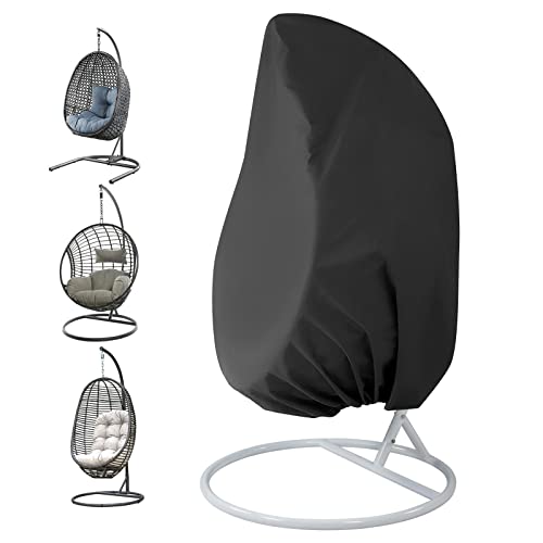 Hängesessel Abdeckung Hängesessel Gestell Schutzhuelle: HOMURY Schutzhülle für Hängesessel 190x115cm, Swing Egg Chair Cover Wasserdicht, Anti-UV Reißfestes mit Reißverschluss und Kordelzug von HOMURY