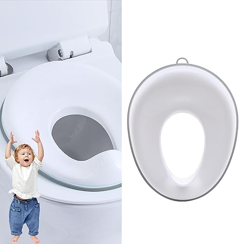 Toilettensitz Kinder Kinder WC Sitz: HOMURY Kinder Toilettentrainer Toilettenaufsatz Kinder, Töpfchentrainer für Jungen und Mädchen, Runde Und Ovale Toiletten(Weiß) von HOMURY