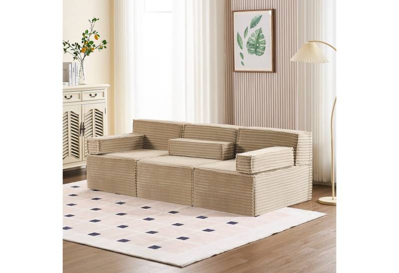 HOMYEDAMIC Big-Sofa Schwammsofa 1-4 Sitzers Ecksofa, Pure Foam Eco Sofa Kombinierbar Variabel Großes Sofa von HOMYEDAMIC