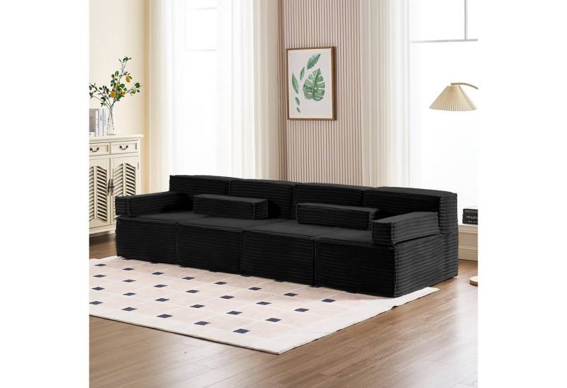 HOMYEDAMIC Big-Sofa Schwammsofa 1-4 Sitzers Ecksofa, Pure Foam Eco Sofa Kombinierbar Variabel Großes Sofa von HOMYEDAMIC