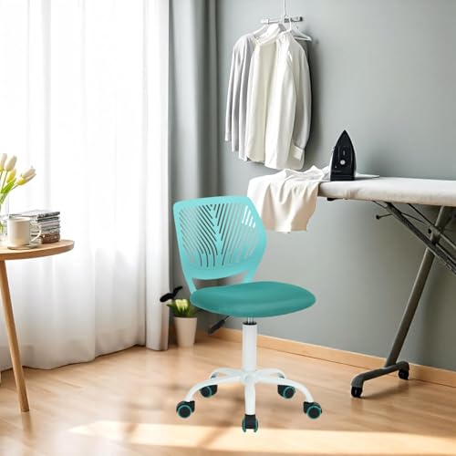 HOMYLIN 1 Stück Bügelstuhl mit Rollen, Ergonomischer höhenverstellbarer Stuhl, Perfekt für Bügelszene, Waschküche, Nähzimmer, Türkis HOMYLIN 1 Stück Bügelstuhl mit Rollen, Ergonomischer höhenverstellbarer Stuhl, Perfekt für Bügelszene, Waschküche, Nähzimmer, Türkis von HOMYLIN