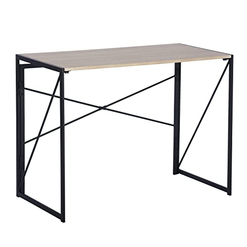 HOMYLIN Moderner Nachttisch, faltbarer Tisch für Schlafzimmer, Schlafsaal, Gästezimmer, 100 x 50 x 75,5 cm, römische Eiche HOMYLIN Moderner Nachttisch, faltbarer Tisch für Schlafzimmer, Schlafsaal, Gästezimmer, 100 x 50 x 75,5 cm, römische Eiche von HOMYLIN