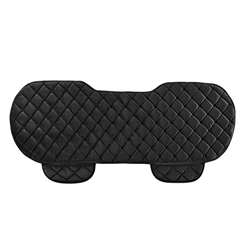 HOMYY Universell Auto Rücksitz Schutz Innen Kissen Pad Matte Kratzer Beweis rutschfest Plüsch Rücksitz Abdeckung Atmungsaktiv Heck Bank Pad Universal für Auto, Haustier, Heim Lang Sofa - Schwarz von HOMYY