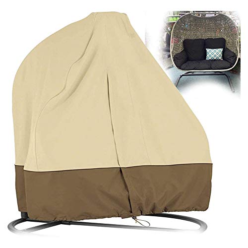 HONCENMAX Abdeckung für Hängesessel/Schwingsessel/Hängekorb mit Reißverschluss - Garten Rattan Wicker Hängesessel wasserdichte Möbel Schutzhülle - Oxford 210D Gewebe und Innen mit PVC Beschichtet HONCENMAX Abdeckung für Hängesessel/Schwingsessel/Hängekorb mit Reißverschluss - Garten Rattan Wicker Hängesessel wasserdichte Möbel Schutzhülle - Oxford 210D Gewebe und Innen mit PVC Beschichtet von HONCENMAX